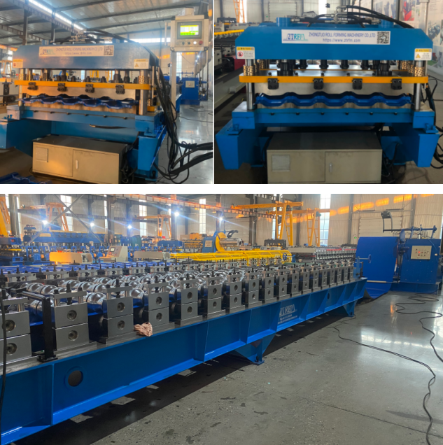 Step Tiles Roofing Sheet Roll Forming Machine