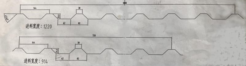 U rib panel profile drawing