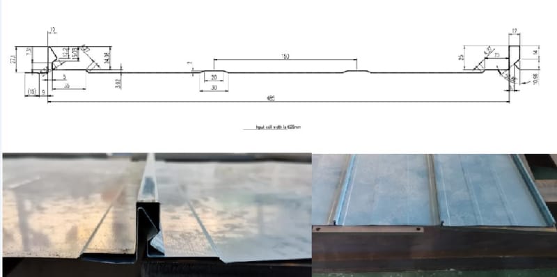 Snap-lock standing seam