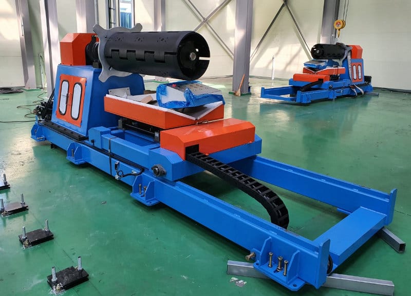 hydraulic decoiler with loading car