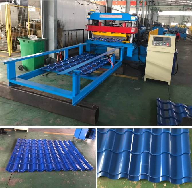 step tile high speed rolling machine