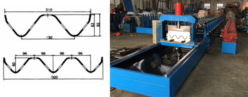 highway guardrail machine