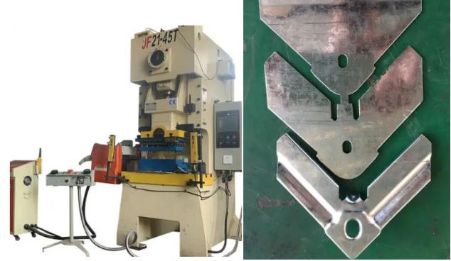 Automatic punching line from decoiler to recoiler or cut to length