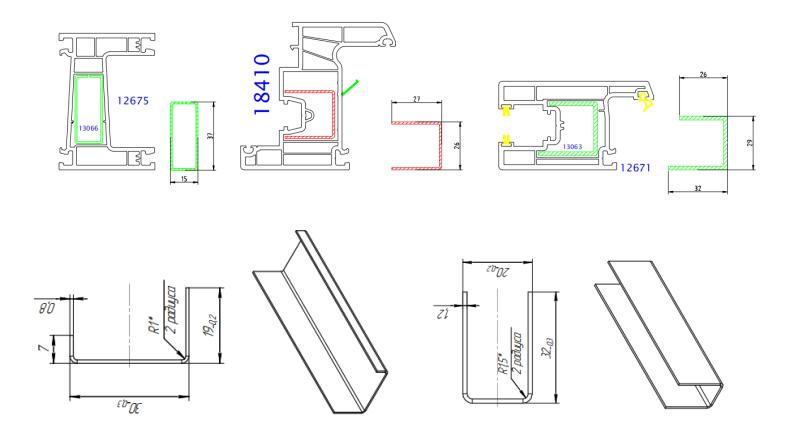 Width Adjustable Metal U Channel Steel Lining Profile Roll Forming Machine