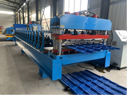 High Speed Rectangular Step Glaze Roofing Tile Roofing Sheet Machine