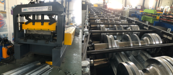 Composite metal floor decking rolling forming machine