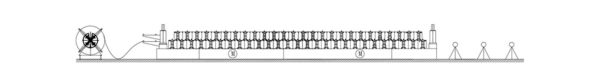 Type A Roof Deck rolling forming machine