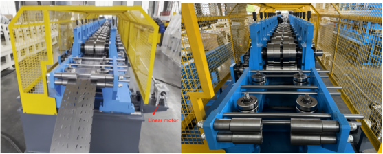 Shelf System Steel Upright Rack Making Machine