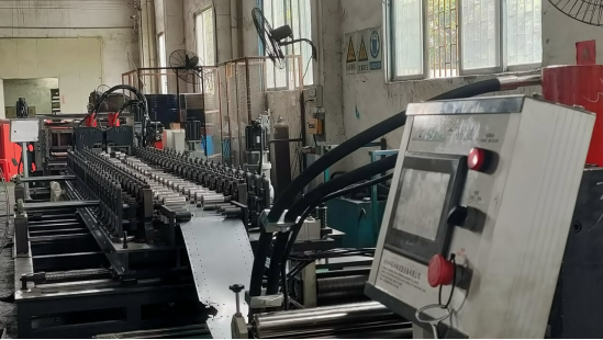 Supermarket Storage Rack Panel Roll Forming Machine