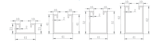 Strut Channel Roll Forming Machine 4 In 1 For USA