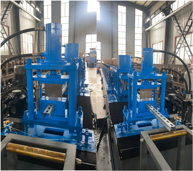 Slotted Unistrut Channel Roll Forming Machine