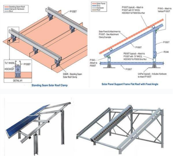 Solar Strut Channel Roll Forming Machine Stent U Bracket Solar Panel Mounting Structure Making Machine