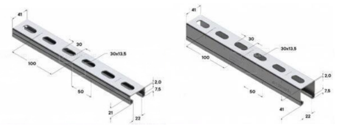 Slotted strut Channel Roll Forming Machine