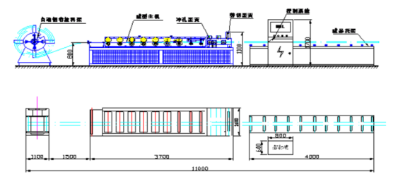 Villa Frame Rolling Forming Machine C140