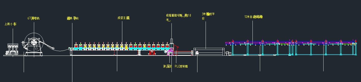 Metal roofing deck rolling machine