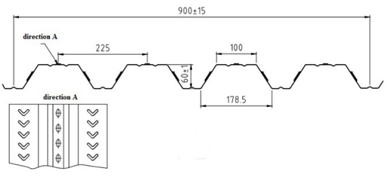 Different type Floor Deck Roll Forming Machine